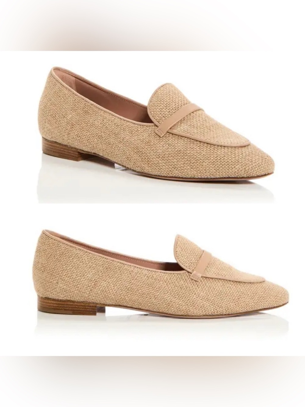 NWT/NIB Malone Souliers Bruni Woven Apron Toe Loafers